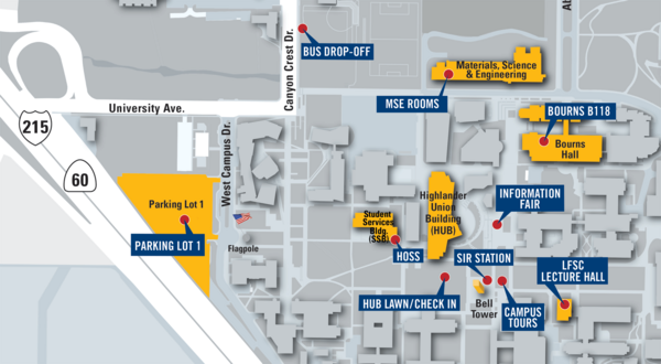 Map - Admitted Transfer Students Celebration Event
